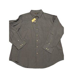 Jack Nicklaus Blue Long Sleeve Button Down Shirt Stretch Fabric Size 4XLT NWT